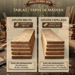 LISTONES 2x2 DE MADERA