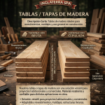 TABLAS / TAPAS DE MADERA